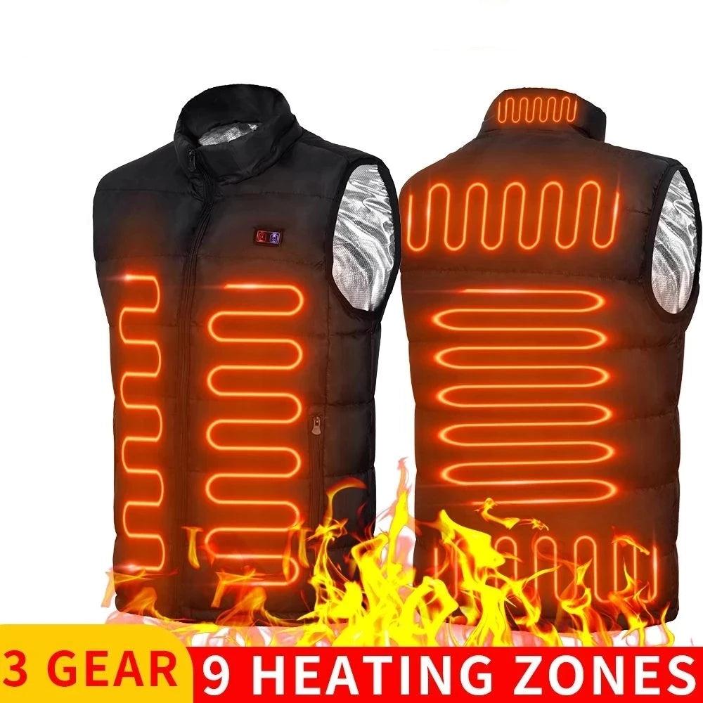 Unisex Heated Vest with 9/11/13/21 zones