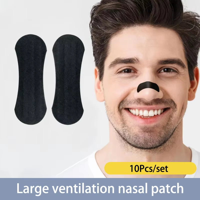 10Pcs Nasal Strips for Breathing Nose Breathing Strips for Enhanced Oxygen Intake Strong Adhesive Nasal Strips for Snoring