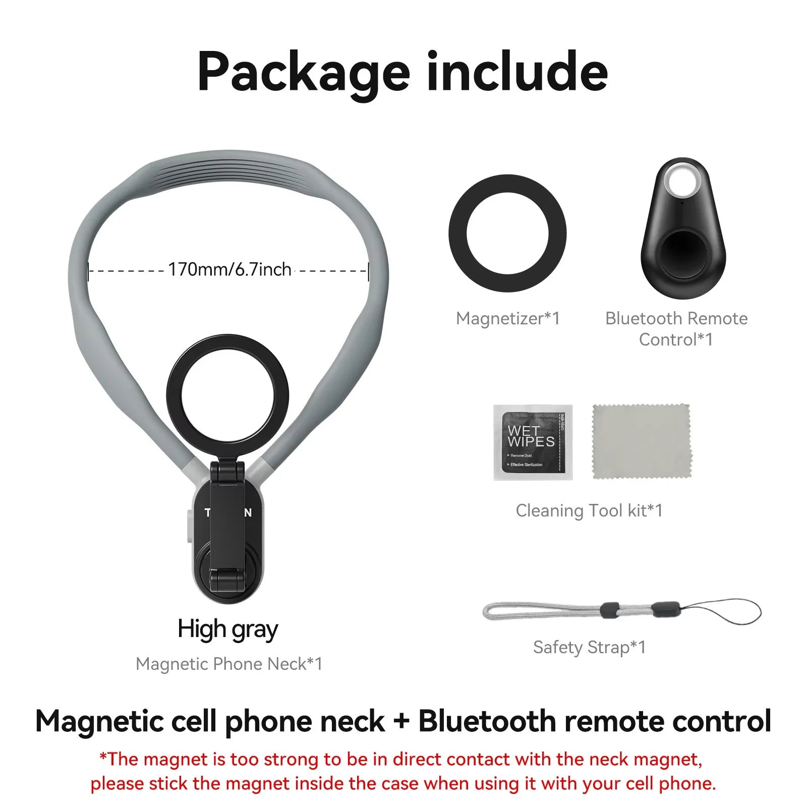 Magnetic Neck Phone Holder 