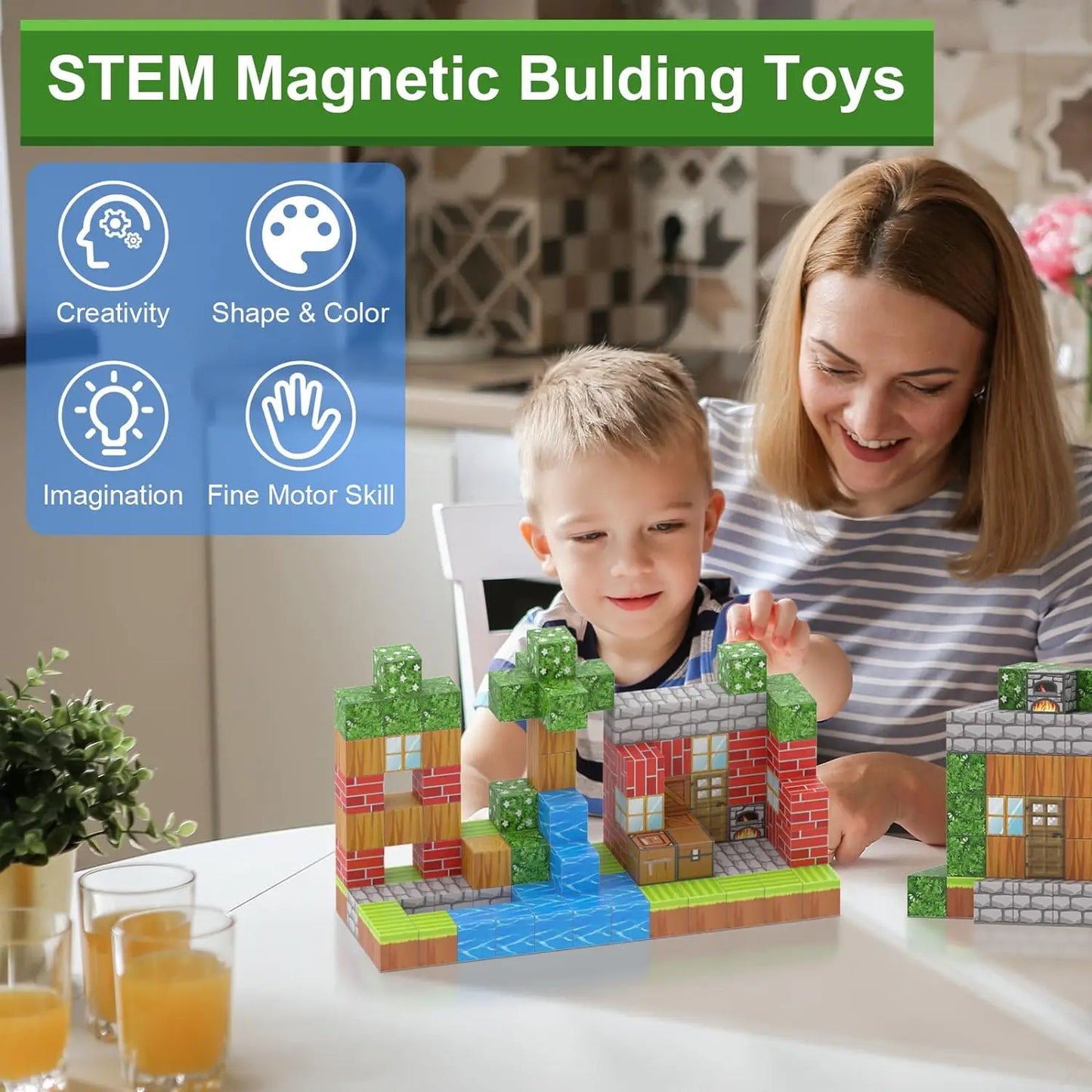 STEM - Magnetic Building Blocks Sets 