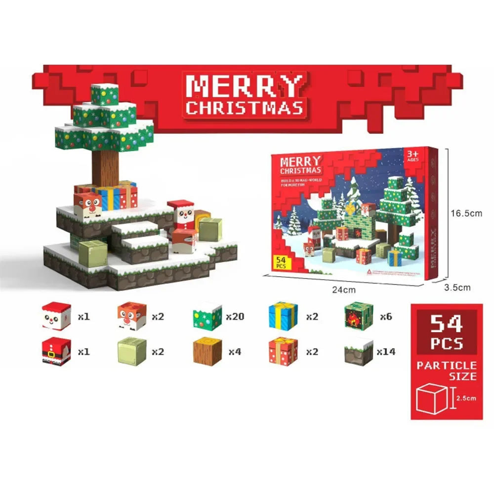 STEM-Focused Magnetic Building Blocks: Halloween & Christmas Cemetery Edition 2024