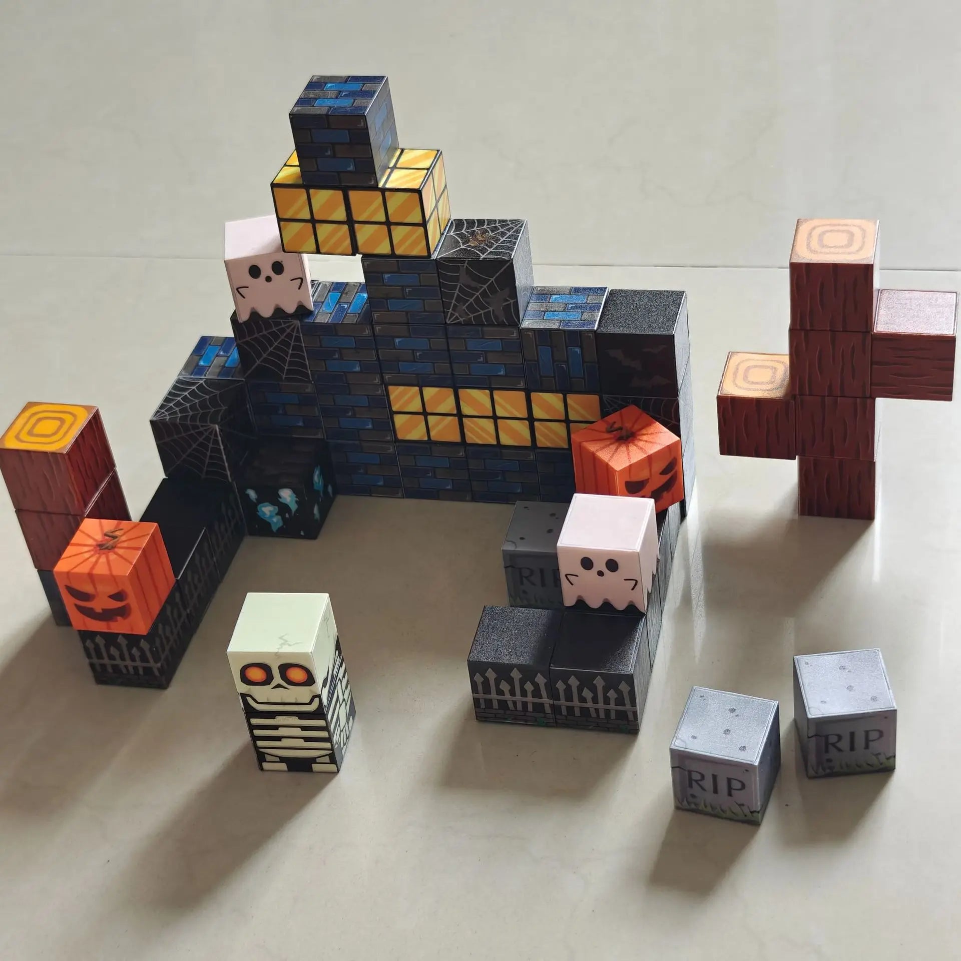 STEM-Focused Magnetic Building Blocks: Halloween & Christmas Cemetery Edition 2024